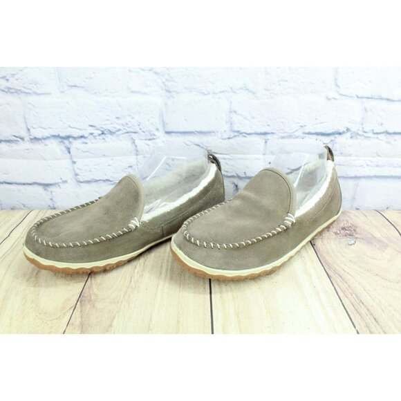 LL Bean Mountain Slippers Moccasin Dark Cement Size 8 M - Picture 2 of 9